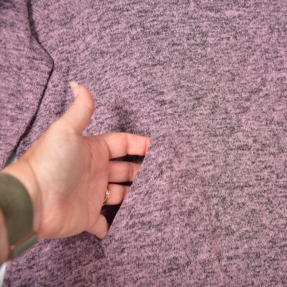 Free For All Women's Brown Pullover Hooded Shirt Size Medium - Picture 2 of 5